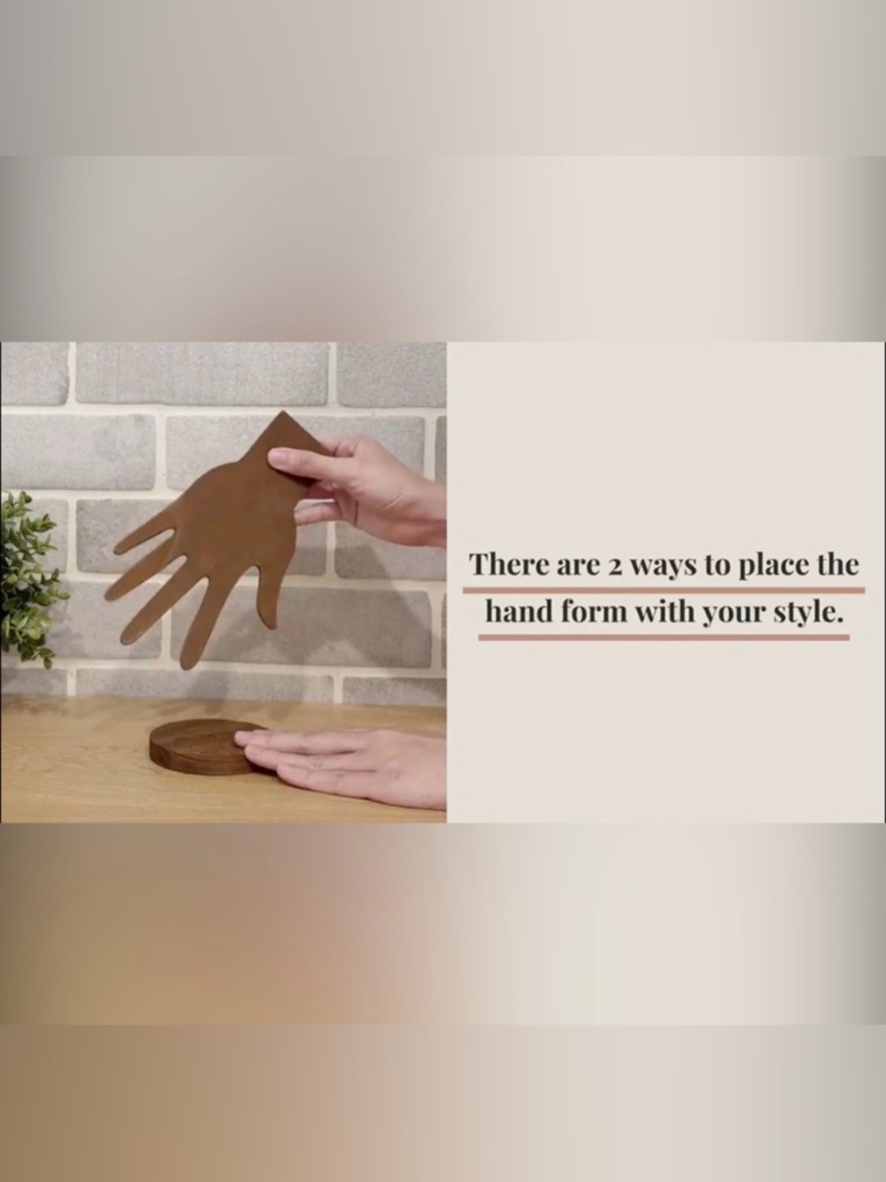 Two Reversible Hand Displays - Picture 2 of 5